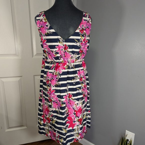 Motherhood Maternity Striped Floral Dress - Picture 3 of 11